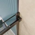Душевая дверь BelBagno SOFT_CLOSE-2-BF-1-130-C-GM 130 стекло прозрачное/профиль оружейная сталь