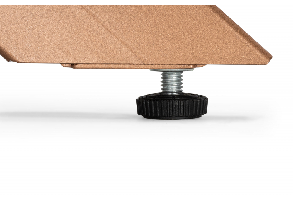 Стол деревянный Woodville Кортез 116(160)x77 раздвижной малави, медь