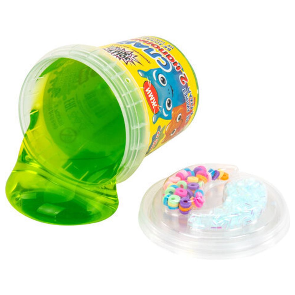 Слайм (лизун) с наполнителями МИКС, 140 г, ассорти 6 видов, JOLLY JOT (ДЖОЛИ ДЖОТ), 665950