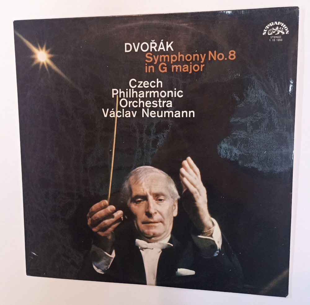 Винтажная виниловая пластинка LP Dvorak Дворжак Антонин Czech Philharmonic Orchestra, Vaclav Neumann Symphony Симфония No. 8 In G Major (Чехословакия 1981)