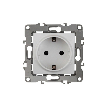 12-2101-01 ЭРА Розетка 2P+E Schuko, 16A-250В, IP20, Эра12, белый