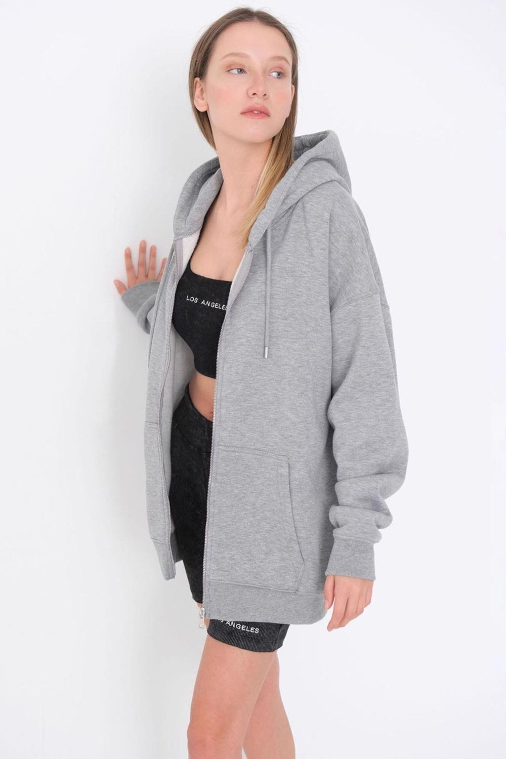 AYD Толстовка с капюшоном унисекс Oversize Basic с 3 нитями 1. Качественная плотная ткань