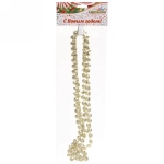 Бусы на ёлку 2,0 м «Стразы», Шампань