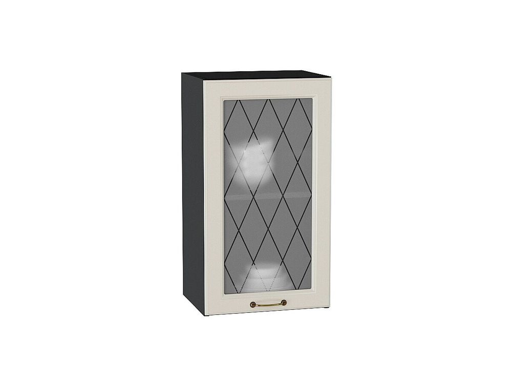 Шкаф верхний с 1-ой остекленной дверцей Ницца