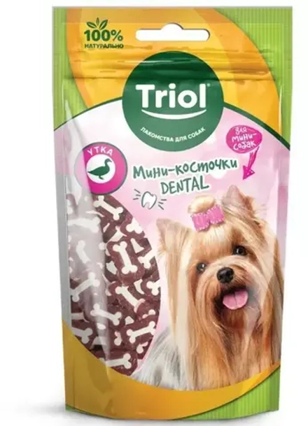 Мини-косточки Triol для мини-собак из утки