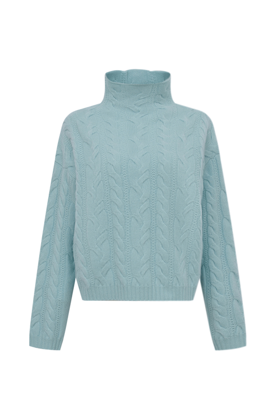 Кашемировый свитер с косами