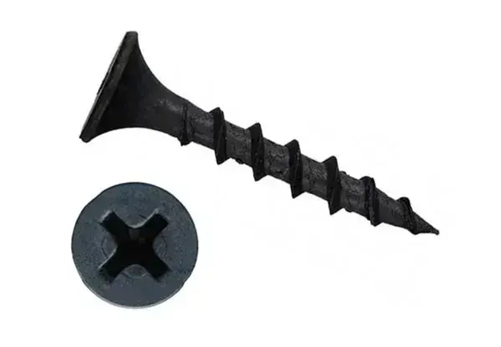 Саморезы черные по дереву 3,5x35 (50шт)