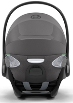 Коляска Cybex Coya Rosegold Frame Cloud T i-Size Mirage Grey Plus Leaf Green с дождевиком и бампером