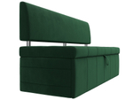Диван кухонный прямой Стоун, Зеленый, Велюр, 107239