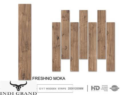 Керамогранит Carving 20x120cm GVT Matt Finish Freshno Moka