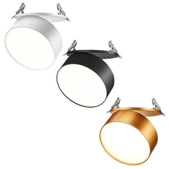 358753 SPOT NT21 449 черный Светильник встраиваемый светодиодный IP20 LED 24W 4000K 2100Лм 100-265V PROMETA