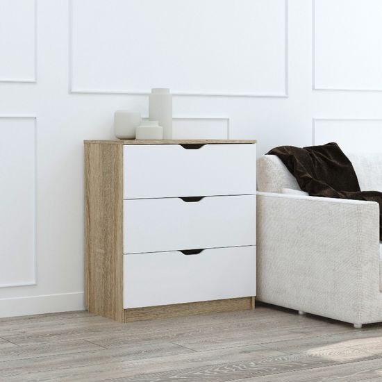 дуб сонома / белый