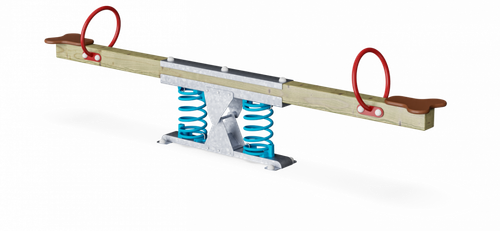 Горизонтальные качели с пружинами