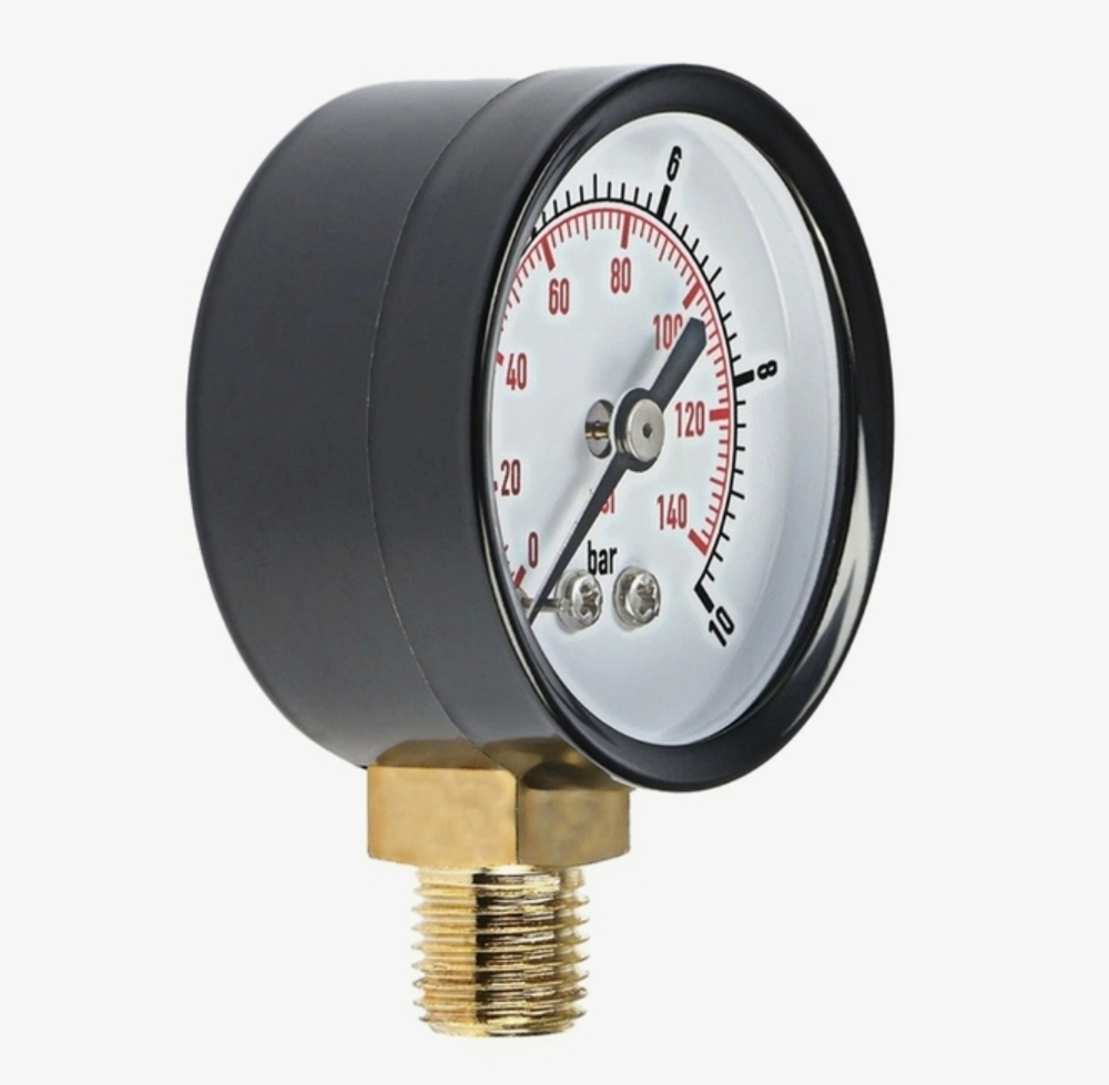 Манометр 10 атм радиальный 50мм 1/4"