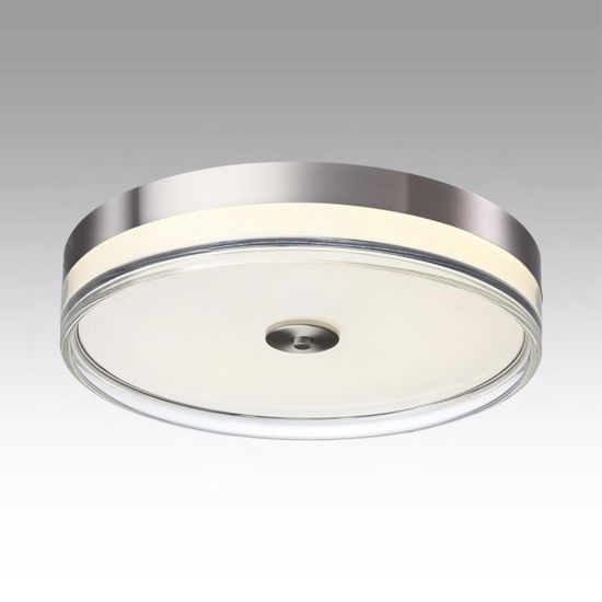 7728/76L MITRA LED SN 101 Светильник металл/акрил/серебро/прозрачный LED 76Вт 4000K D400 IP20 INFINITA