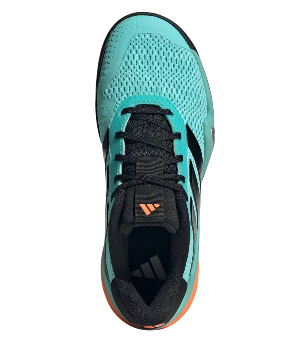 Детские Кроссовки теннисные  Adidas Barricade K - flash aqua/core black/lucid orange