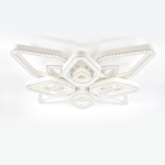 Потолочный светодиодный светильник 150Вт, 9045лм, 3000-6000K, Ra>80, плавная регулировка мощности, изменение цветовой температуры, пульт, металл/акрил, белый