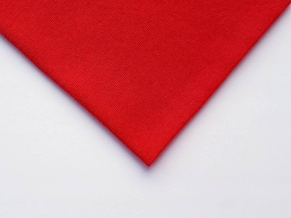 Кулирка (бельевая), хлопок (100% Х/Б), красный (алый), 15х15 см, (Арт: KT-100)