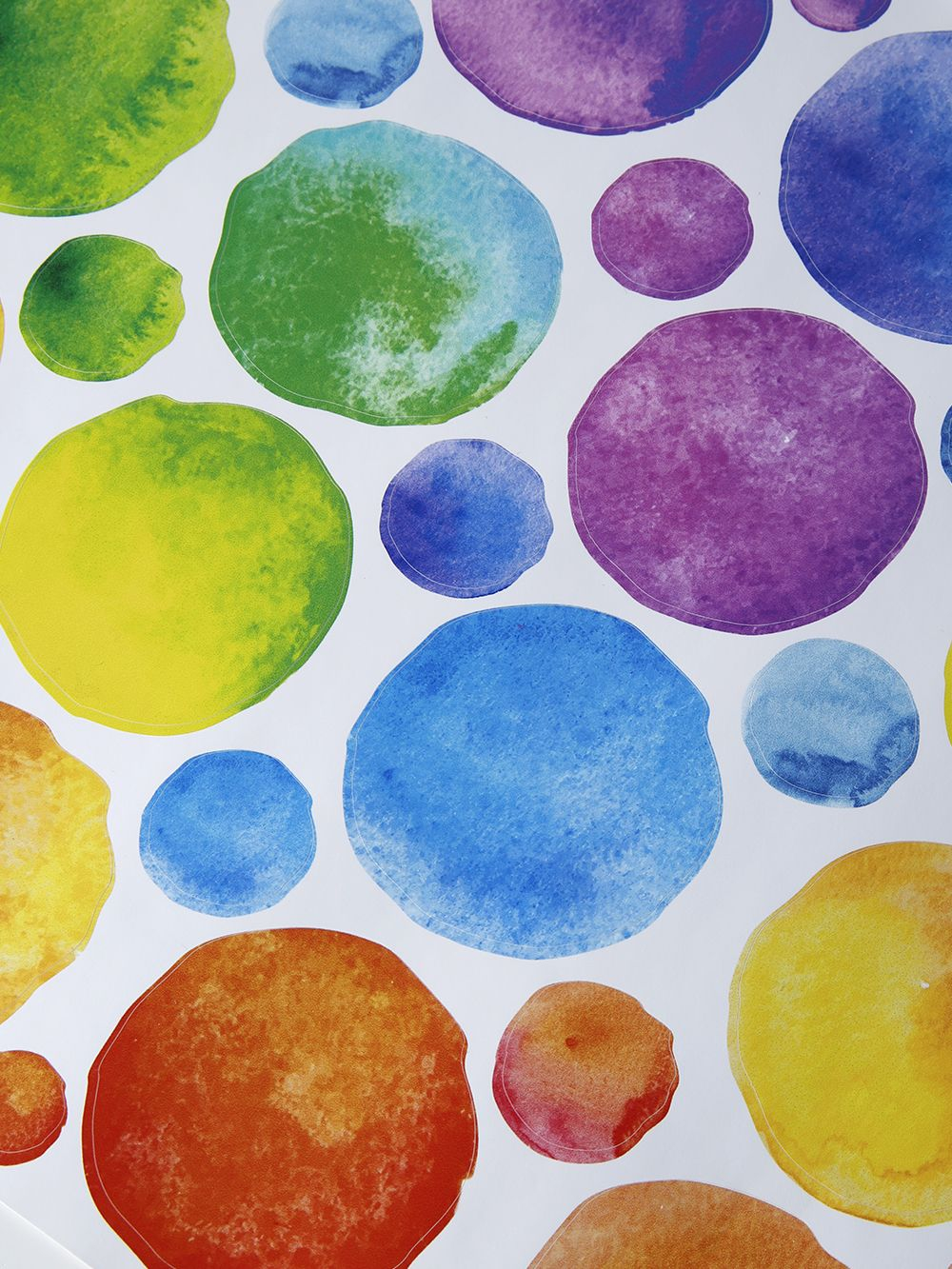 Интерьерные виниловые наклейки большие воздушные шары на стены в детскую, дома, облака, пейзаж