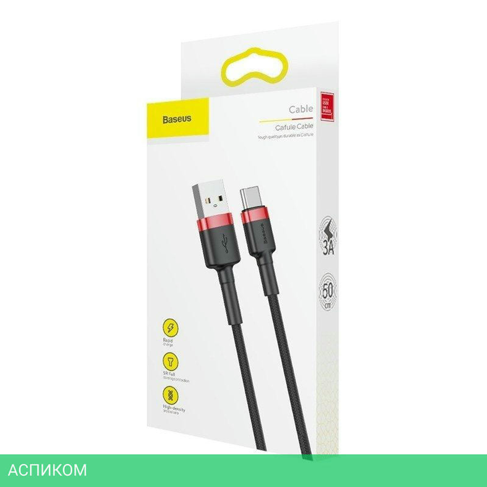 Кабель Baseus Cafule 2m Red/Black (CATKLF-C91)