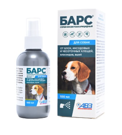Барс спрей против блох для собак 100мл
