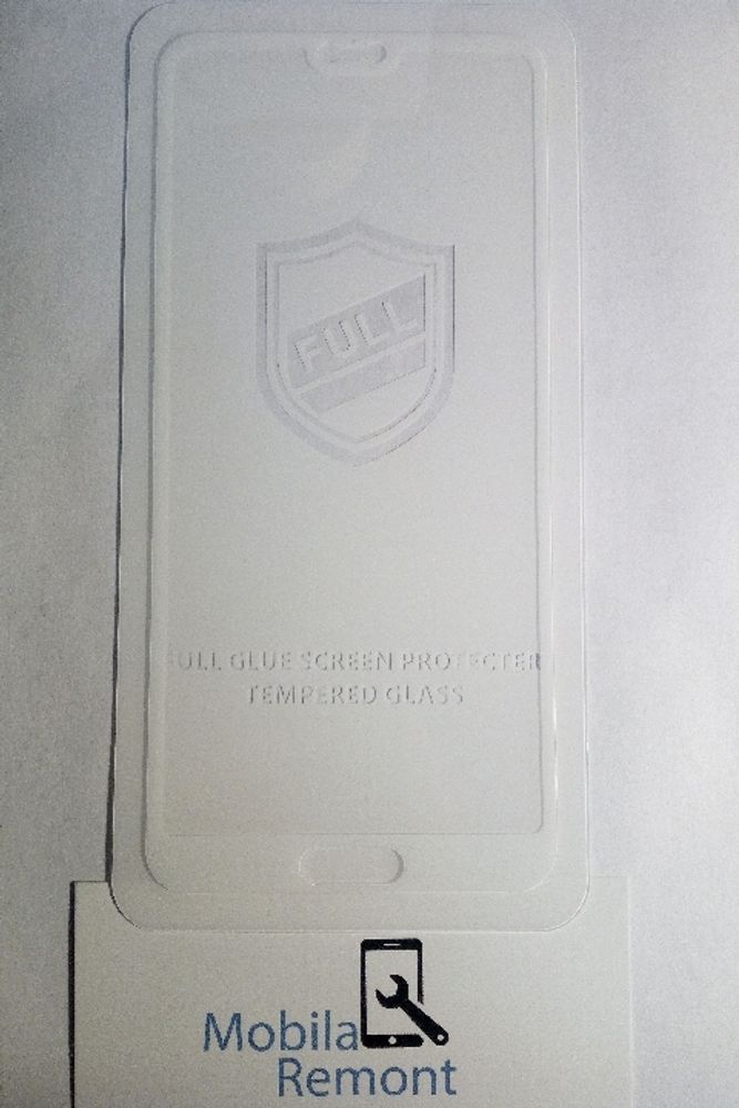 Защитное стекло &quot;Полное покрытие&quot; Huawei P20 Белое
