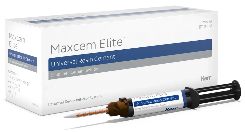 Maxcem Elite Mini Kit / Максцем Элит прозрачный цемент для фиксации (5 г) Kerr