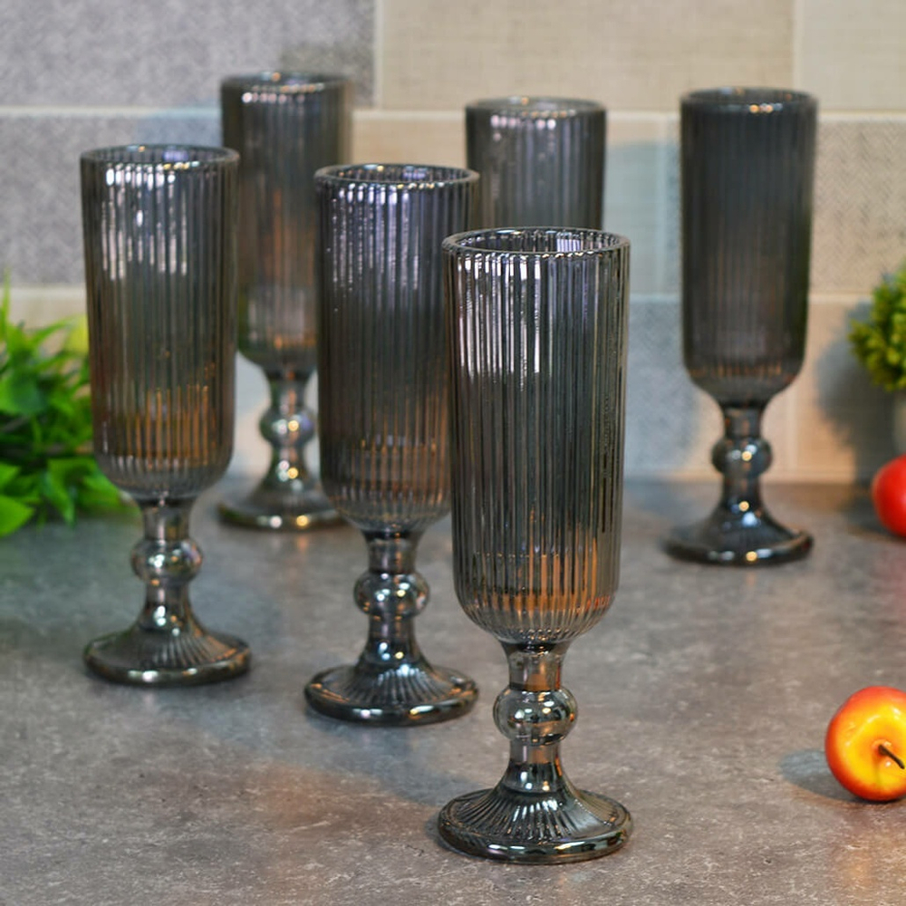 Набор бокалов 6шт 160мл, цветное стекло