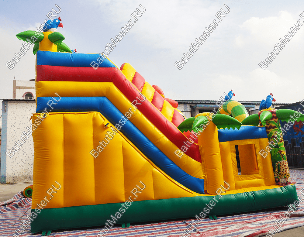 Надувной батут "Мульти-сафари-утка" 6*5*4 м