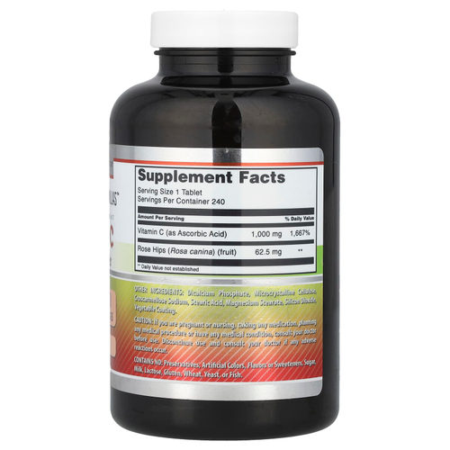 Amazing Nutrition, Витамин C с шиповником, 1000 мг, 240 таблеток