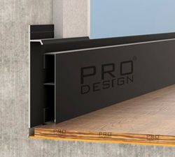 Вставка в плинтус Pro Design 1965 черный, 2700x12x70 мм