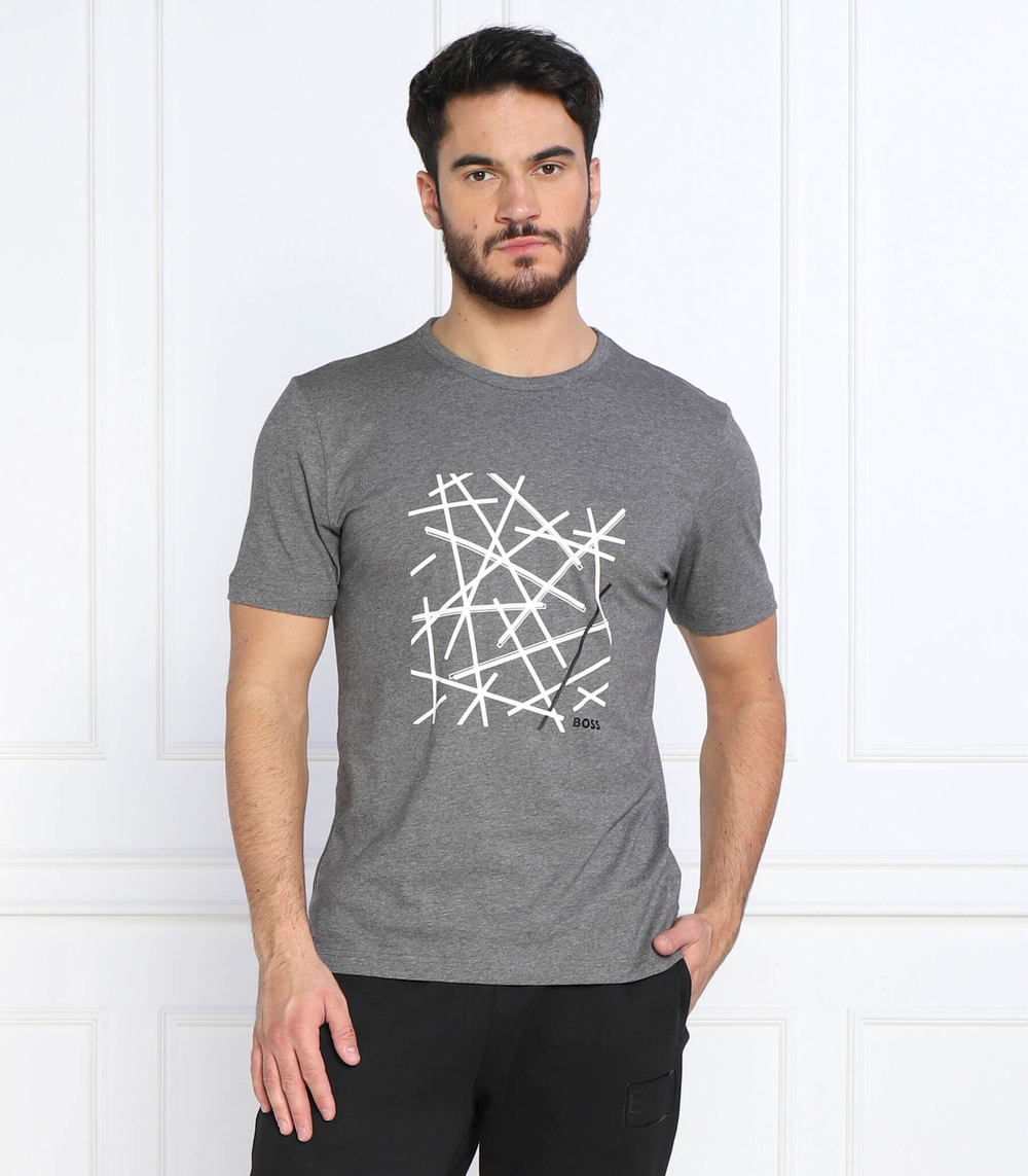 футболка tee 2 BOSS GREEN - серый(50477238)