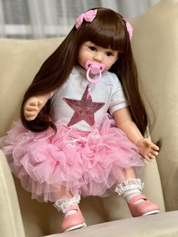 Кукла Реборн мягконабивная 60см в пакете (FA-153)