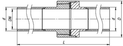 Изолирующее соединение под приварку (сгон) МАЛЕН СИ-150с ( Ду 150)