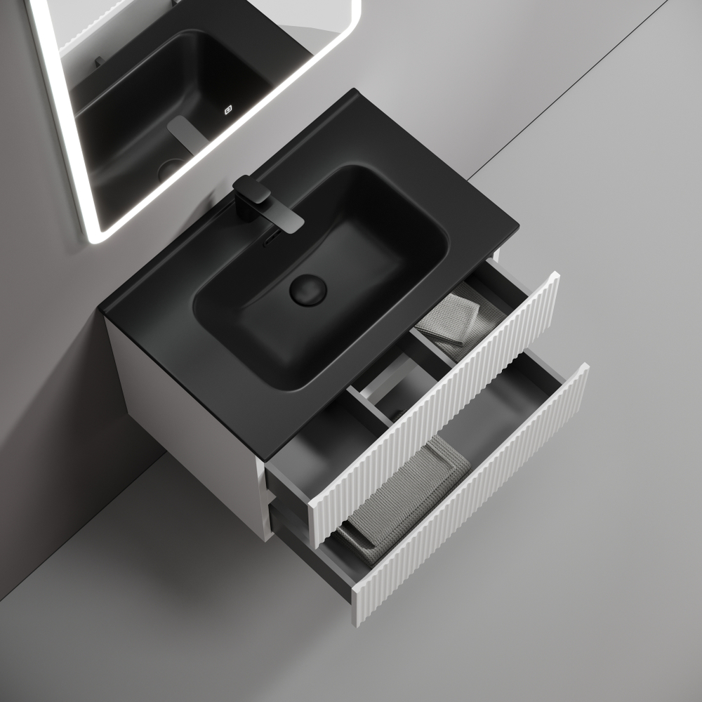 Тумба с раковиной Sancos Snob R 70 см SNR70W bianco