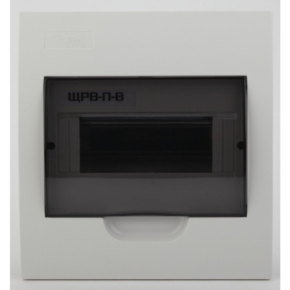 Корпус пластиковый встраиваемый ЭРА SIMPLE ЩРВ-П-08 P41 прозрачная крышка белый