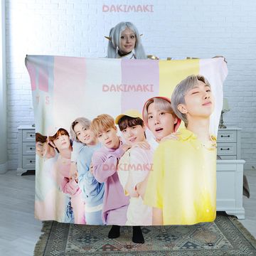 Плед БТС арт.103 (велсофт), 150х130 и 200х140 см