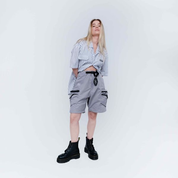 Шорты Palm Trademark серые - фото 9