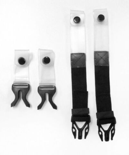 Стрепы защиты шеи подростковой Leatt Strap Pack 3.5/5.5 Junior (Black, OS, 2024 (4014020120))
