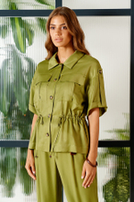 1791 Жакет женский (оливковый)