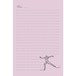 Скетчбук ежедневник Контэнт-Канц, формат А5, 64 листа, 140х210 мм, 7БЦ, серия "Мечты о балете", матовая ламинация, ляссе