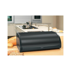 Хлебница Brabantia со сдвигающейся крышкой матовая черная общий вид