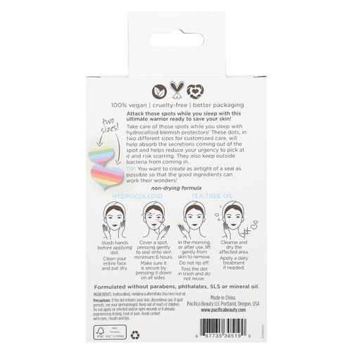 Pacifica, Pore Warrior, Overnight Rescue Spot Dots, 30 отдельных патчей