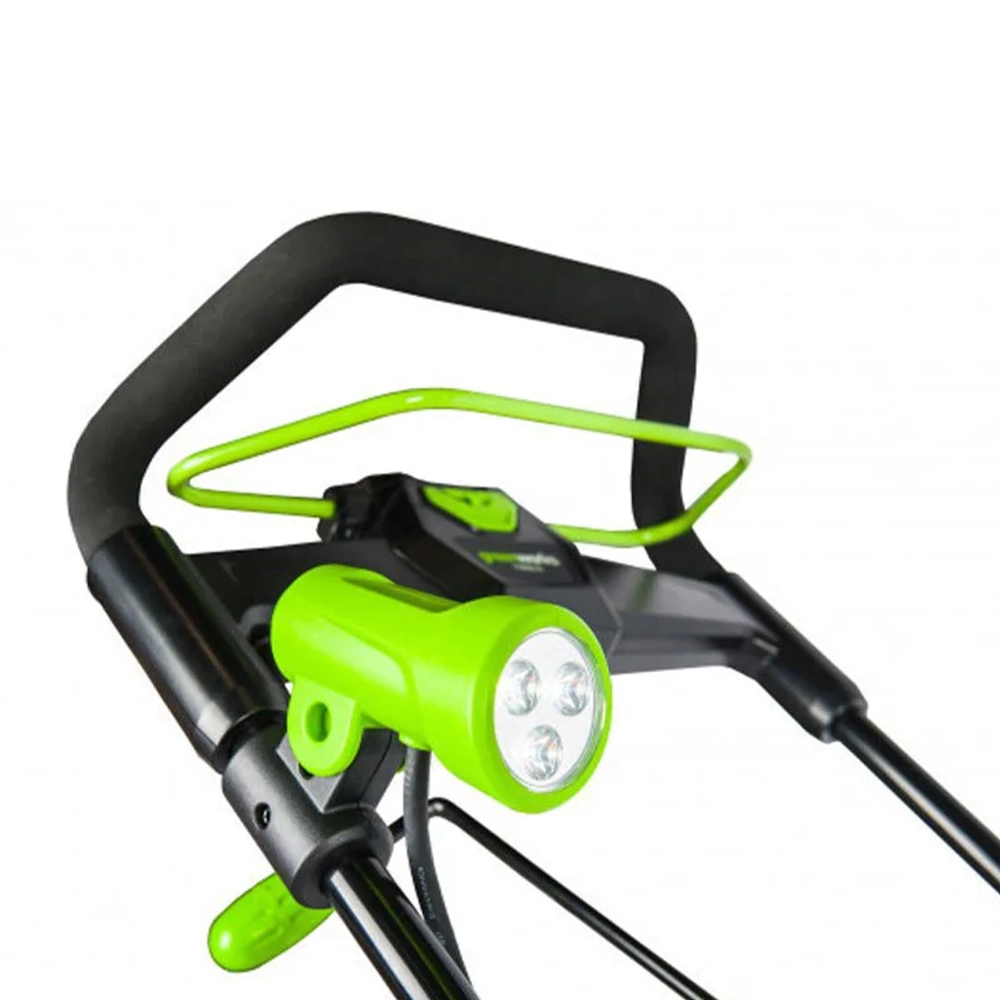 Greenworks GD40SB 40В аккумуляторный снегоуборщик (1 x 4 Ач, ЗУ) ковш 51 см, выброс 6 м 2600607