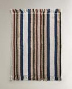 ZARA HOME ХЛОПКОВОЕ УХОННОЕ ПОЛОТЕНЦЕ, СИНИЙ