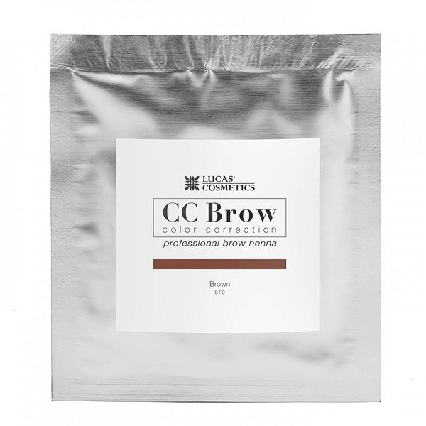 Lucas&#39; Cosmetics Хна для бровей CC Brow (brown) в саше (коричневый), 5 г