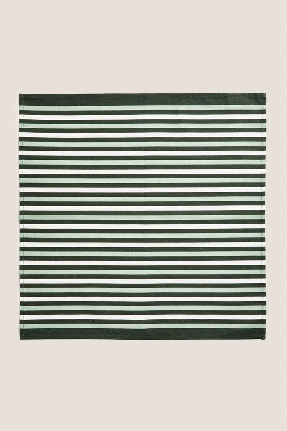 ZARA HOME УПАКОВКА ХЛОПЧАТОБУМАЖНЫХ САЛФЕТОК С ЦВЕТОЧНЫМ РИСУНКОМ (УПАКОВКА ИЗ 2 ШТУК), ЗЕЛЕНЫЙ