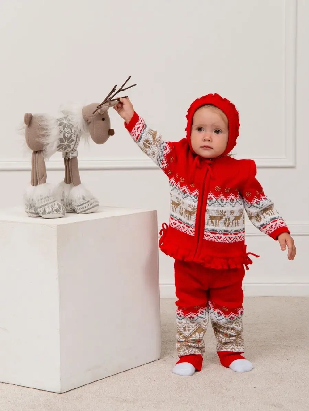 Костюм вязаный теплый