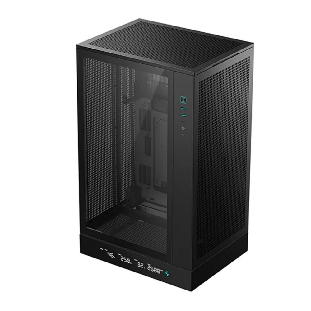 Корпус Deepcool CH270 DIGITAL без БП, черный, mATX/m-ITX