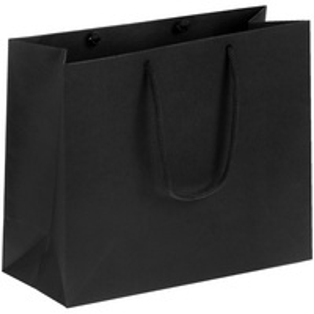 Пакет бумажный Porta S, горизонтальный, черный